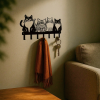 CIFbuy Vintage Cat Metal Wall Hooks Entryway Towel Key Holder Cute Farmhouse Home Decor Gift (TikTok, temu pick-up service)