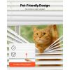 Mini Blinds, 34" W x 48" H, 1" Slat Size, Cordless Horizontal Light Filtering Mini Blind for Indoor Windows, Easy to Clean and Simple Light Adjustment