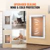 Pet Door, 8.27" x 11.93" Aluminum Frame with Lock and Flap System, Weatherproof Doggy Door, Easy to Install in Interior or Exterior Doors, Pet Door Su
