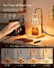 Candle Warmer Lamps 2 Pack, Electric Wax Warmer Lamp with Timer for Jar Candles, Aesthetic Home Decor, Housewarming Gifts for Women, Adjustable Height