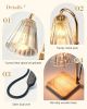 Candle Warmer Lamps 2 Pack, Electric Wax Warmer Lamp with Timer for Jar Candles, Aesthetic Home Decor, Housewarming Gifts for Women, Adjustable Height