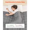 Weighted Blanket, 25 lbs, 88 x 104 in King Size, Cooling Breathable Heavy Blanket with Glass Beads, All-Season Use, Suitable for 250-310 lbs Adults, A