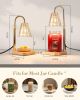Candle Warmer Lamps 2 Pack, Electric Wax Warmer Lamp with Timer for Jar Candles, Aesthetic Home Decor, Housewarming Gifts for Women, Adjustable Height