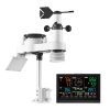 7-in-1 Wireless Weather Station, 7.5-Inch VA Display, Solar Powered Outdoor Sensor, Rain Gauge, Indoor Outdoor for Weather Forecast, Temperature, Humi