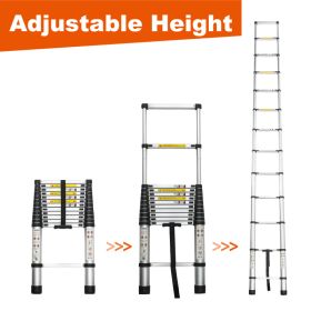 Aluminum Telescoping Ladder For Outdoor Work (Option: SIXTEEN POINT FIVE INCHES)