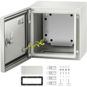 VEVOR NEMA Steel Enclosure,  NEMA 4X Steel Electrical Box, IP66 Waterproof & Dustproof, Outdoor Indoor Electrical Junction Box (Option: 8x8x6inch)